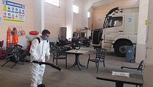 DEZENFEKTE ÇALIŞMALARI DEVAM EDİYOR