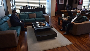 HUZUREVİ MÜDÜRÜ ARSLAN'DAN BAŞKAN GÖKHAN'A ZİYARET