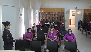 KADINA YÖNELİK ŞİDDETLE MÜCADELE BİLGİLENDİRME FAALİYETİ ÇAN'DA YAPILDI