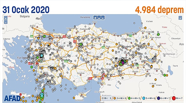 KORKUTAN DEPREM HARİTASI!