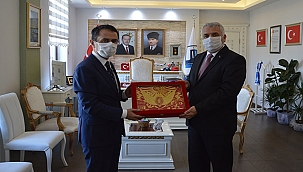 TEKİRDAĞ VALİSİ AZİZ YILDIRIM, VALİ AKTAŞ'I ZİYARET ETTİ