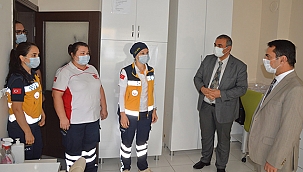 VALİ AKTAŞ, 112 SAĞLIK HİZMETLERİ BİRİMLERİNİ ZİYARET ETTİ