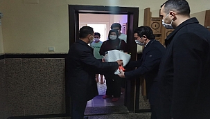 VALİ AKTAŞ, EŞİ ŞEHİT OLAN ÖĞRETMENLERİMİZİ ZİYARET ETTİ