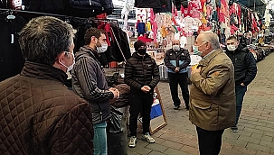 BAŞKAN PAZARCI ESNAFINI ZİYARET ETTİ