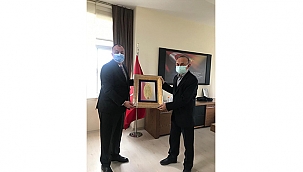 ÇTSO YÖNETİM KURULU BAŞKANI SELÇUK SEMİZOĞLU ÇOMÜ HASTANESİNİ ZİYARET ETTİ 