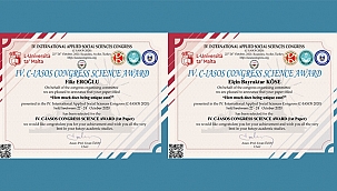 EN İYİ BİLDİRİ ÖDÜLÜ ÇOMÜ'NÜN