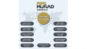 GENÇ MÜSİAD ÇANAKKALE İL BAŞKANLIĞI GÖREVİNİ SALİH CAN ERİŞ DEVRALDI