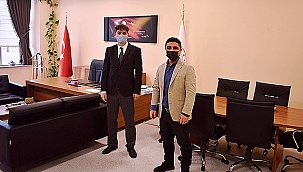 İŞKUR İL MÜDÜR VEKİLİ YAVUZ'DAN BAŞHEKİM UFUK TALİ'YE ZİYARET