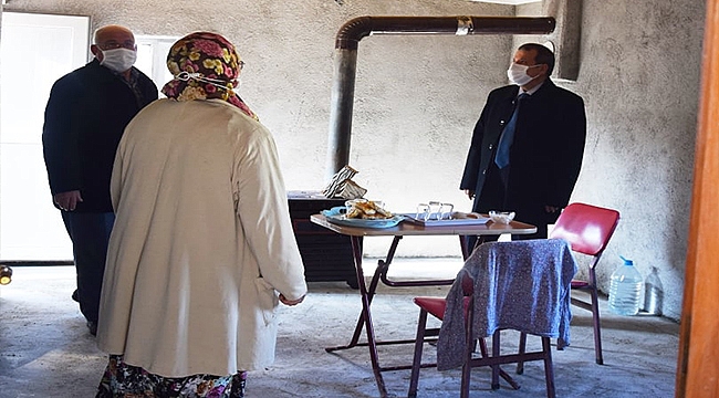 MALTEPE KÖYÜNDE EVİ YANAN VATANDAŞA KONTEYNIR KURULDU