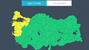 METEOROLOJİ'DEN SARI KODLU UYARI!