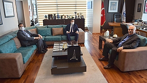 SUEZ HEYETİNDEN BAŞKAN GÖKHAN'A ZİYARET