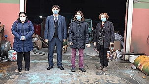 ÜRETİME BAŞLAYAN GENÇ MÜHENDİSİ, İŞKUR YETKİLİLERİ ZİYARET ETTİ