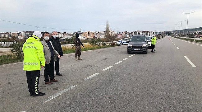 VALİ AKTAŞ, SOKAĞA ÇIKMA KISITLAMASI TEDBİRLERİNİ DENETLEDİ