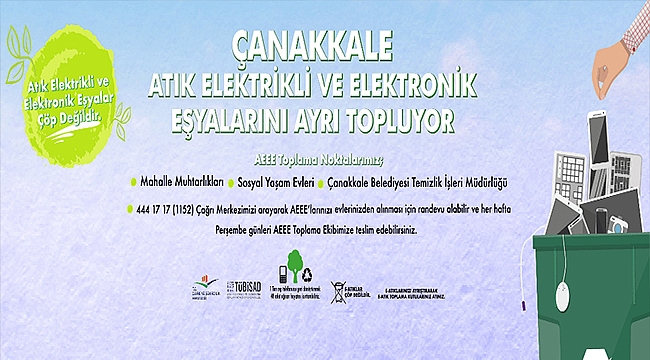 ATIK ELEKTRİKLİ VE ELEKTRONİK EŞYALARI AYRI TOPLANMAYA DEVAM EDİYOR