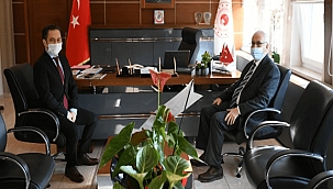 BAŞKAN GÖKHAN'DAN ÇEVRE VE ŞEHİRCİLİK İL MÜDÜRÜ ÇELEN'E ZİYARET