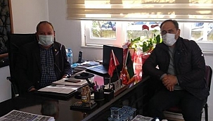 ÇAN ZİRAAT ODASI BAŞKANI HASAN ŞAHİN BARIŞKAN BAŞKAN'I AĞIRLADI