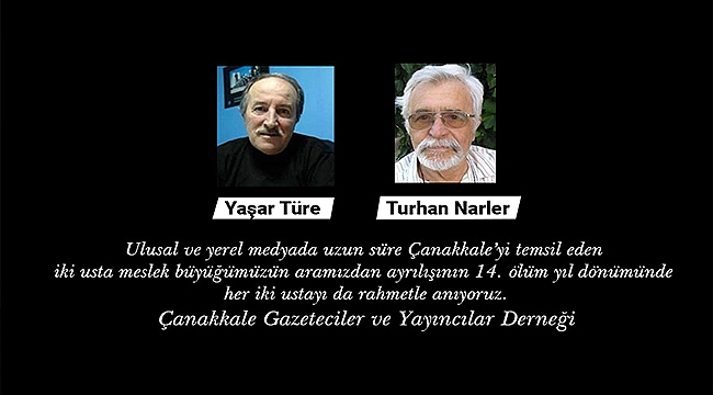 İKİ BÜYÜK USTAYI RAHMETLE ANIYORUZ