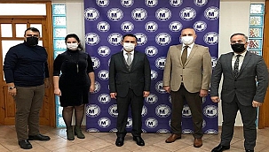 VALİ AKTAŞ, ÇANAKKALE SERBEST MUHASEBECİLER VE MALİ MÜŞAVİRLER ODASINI ZİYARET ETTİ