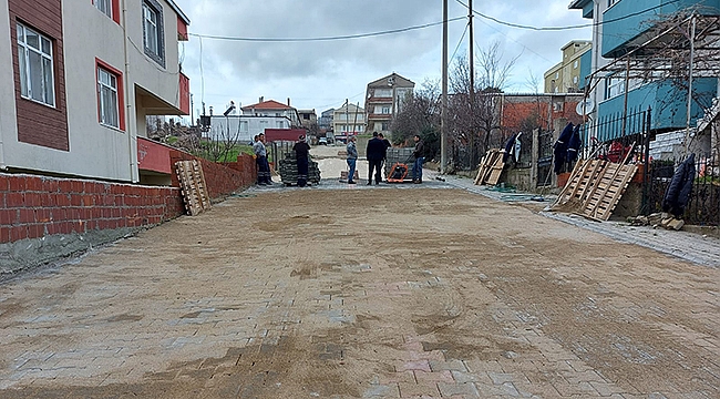 AYVACIK'TA ÜSTYAPI ÇALIŞMALARI SÜRÜYOR