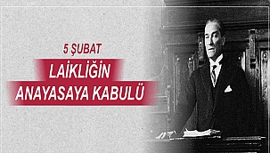 BAŞKAN GÖKHAN'IN LAİKLİK İLKESİNİN ANAYASAYA KABULÜNÜN 84. YILDÖNÜMÜ MESAJI
