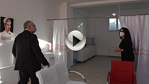 BAŞKAN GÖKHAN RİTİM SAĞLIK KABİNİNİN AÇILIŞINA KATILDI