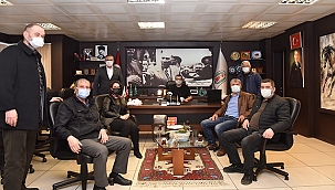 BAŞKAN ÖZ'E 'GEÇMİŞ OLSUN' ZİYARETLERİ