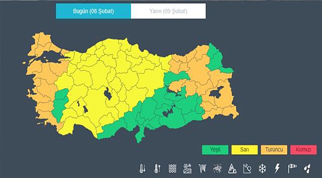 METEOROLOJİ BÖLGE BÖLGE UYARDI!