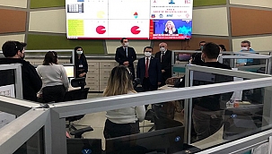 VALİ AKTAŞ, 112 ACİL ÇAĞRI HİZMETLER MÜDÜRLÜĞÜNÜ ZİYARET ETTİ