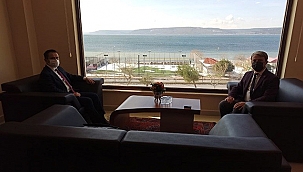 VALİ AKTAŞ, SADIK GÖĞÜSGEREN'İ ZİYARET ETTİ