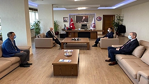 VALİ AKTAŞ'TAN REKTÖR PROF. DR. SEDAT MURAT'A ZİYARET