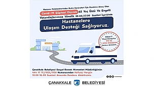 HASTANELERE ULAŞIM DESTEĞİ SAĞLANIYOR