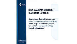 3 AY DAHA UZATILAN KÇÖ ÖDENEĞİNİN BAŞVURULARINA İLİŞKİN DUYURU