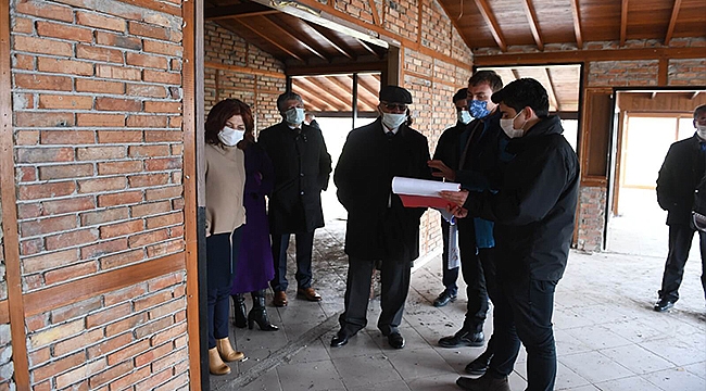 BAŞKAN GÖKHAN DENİZ VE ÇEVRE YAŞAM MERKEZİ ÇALIŞMALARINI İNCELEDİ