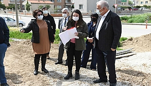 BAŞKAN GÖKHAN HALKIN BAKKALI İNŞAATINDA İNCELEMELERDE BULUNDU