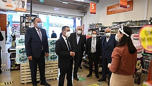 BAŞKAN GÖKHAN VALİ AKTAŞ İLE BİRLİKTE AVM'LERİ DENETLEDİ..!