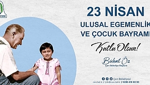 BAŞKAN ÖZ'ÜN 23 NİSAN MESAJI