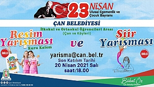 ÇAN BELEDİYESİ'NDEN "23 NİSAN ULUSAL EGEMENLİK VE ÇOCUK BAYRAMI" TEMALI YARIŞMA