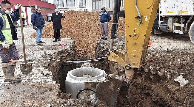 ÇAN'DABİR KANALİZASYON SORUNU DAHA ÇÖZÜLDÜ