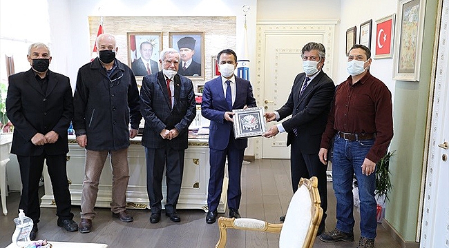 ÇANAKKALE MEHTERAN DERNEK YÖNETİCİLERİNDEN VALİ AKTAŞ'A ZİYARET