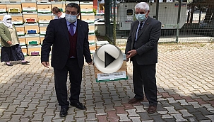 YANGIN MAĞDURU ARICILARA KOVAN VERİLDİ