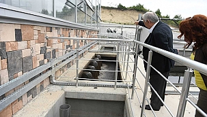 BAŞKAN GÖKHAN ATIK SU ARITMA TESİSİNİ ZİYARET ETTİ