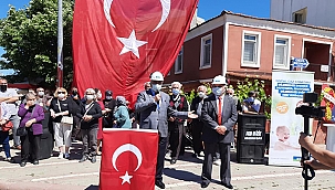 ÇARDAK'TA DOĞALGAZ İÇİN İLK KAZMA VURULDU