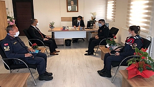 VALİ AKTAŞ'TAN SÜTLÜCE JANDARMA KARAKOL KOMUTANLIĞINA ZİYARET