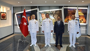 DENİZ KUVVETLERİ KOMUTANI ORAMİRAL ADNAN ÖZBAL, VALİ AKTAŞ'I ZİYARET ETTİ