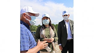 LAPSEKİ BELEDİYESİNİN YATIRIMLARINI İNCELEDİLER