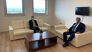 VALİ AKTAŞ, ADALET KOMİSYONU BAŞKANI ERAY DOĞAN'I ZİYARET ETTİ