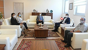 BAŞKAN GÖKHAN'DAN CUMHURİYET BAŞSAVCISI ŞAHİN'E ZİYARET