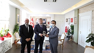 BELARUS CUMHURİYETİ İSTANBUL BAŞKONSOLOSU ALEKSEİ SHVED, VALİ AKTAŞ' I ZİYARET ETTİ