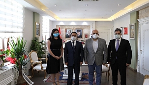 TÜRKİYE YEŞİLAY CEMİYETİNDEN VALİ AKTAŞ'A ZİYARET