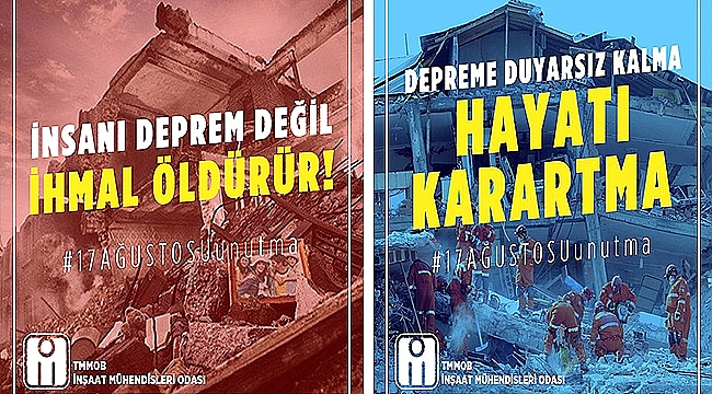 "ALINMAYAN ÖNLEMLER FELAKETİN HABERCİSİDİR! "